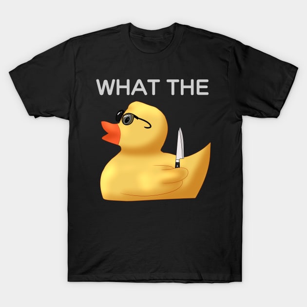 What The Duck? Rubber Duck T-Shirt by TheQueerPotato